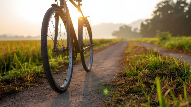 滋賀県近江八幡の湖畔サイクリングコースのイメージ