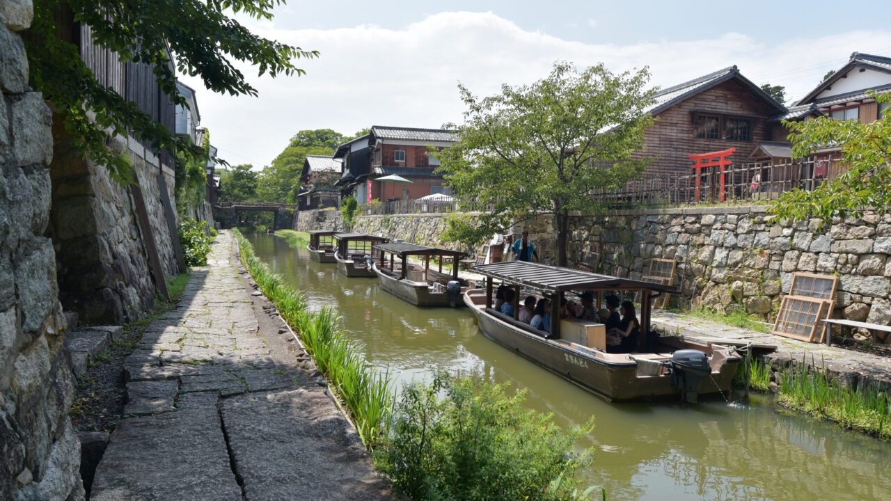 滋賀県近江八幡市の八幡堀