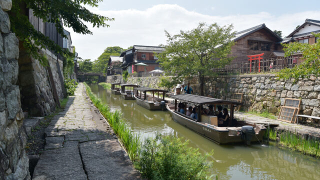 滋賀県近江八幡市の八幡堀